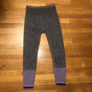 NEW SOUL BY SOULCYCLE MELANGE STRIPED SEAMLESS LEGGINGS SIZE SMALL